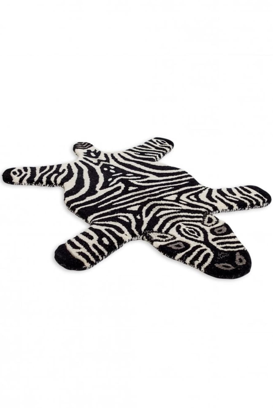 The Home Collection Hand Tufted Zebra Woollen Rug