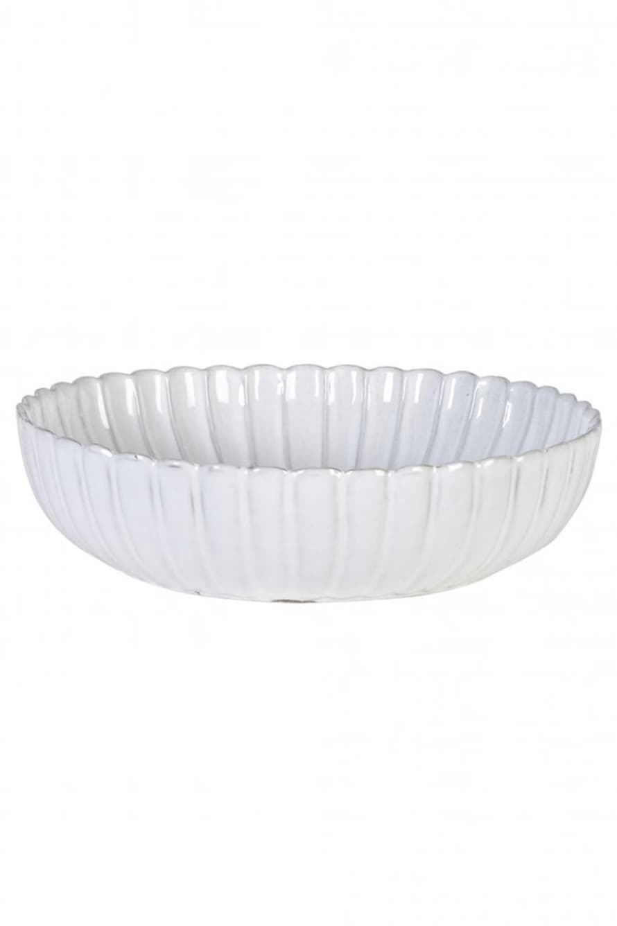The Home Collection Large White Ceramic Bowl