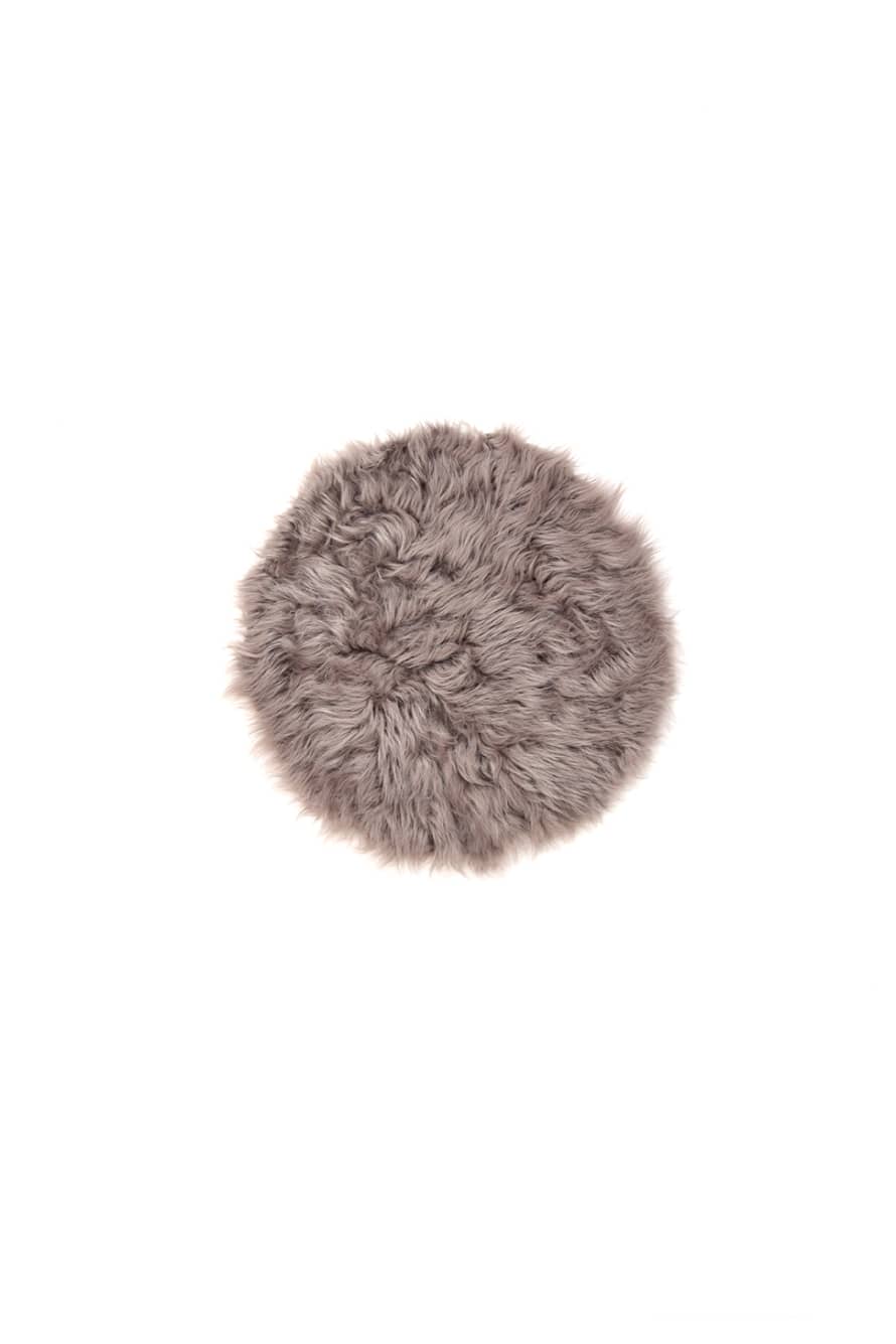 Gushlow & Cole Taupe Curly Sheepskin/Shearling Seat Pad