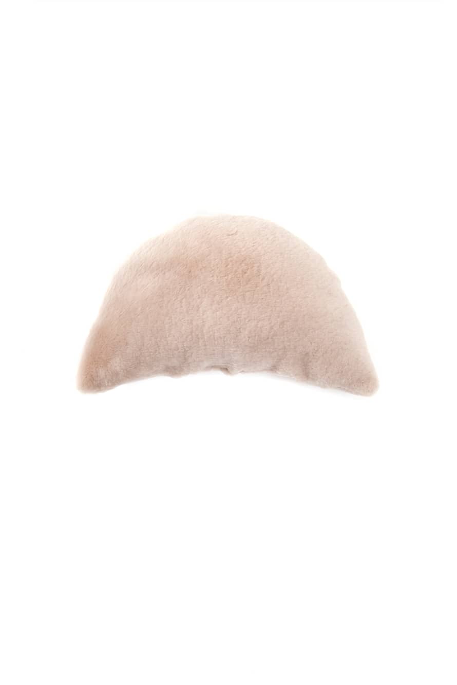 Gushlow & Cole Beige Half Moon Sheepskin/Shearling Cushion