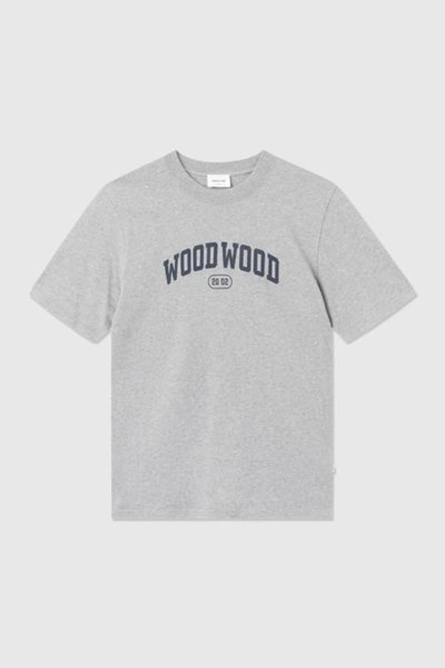 Woodwood  Bobby Ivy T Shirt Grey Melange