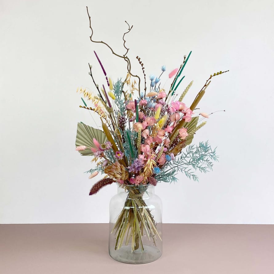 Catkin & Pussywillow Small Mixed Pastel Dried Flowers Bouquet