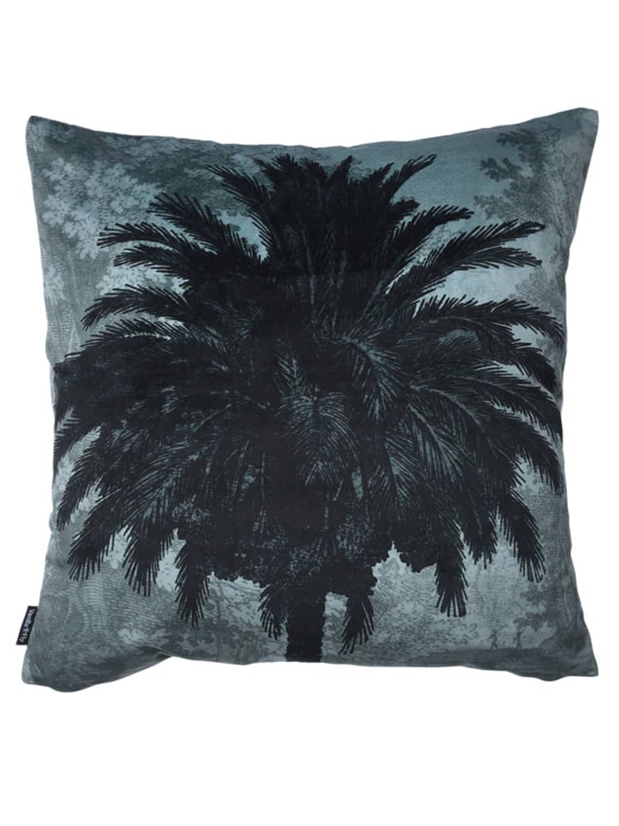 Vanilla Fly Blue Palm Cushion