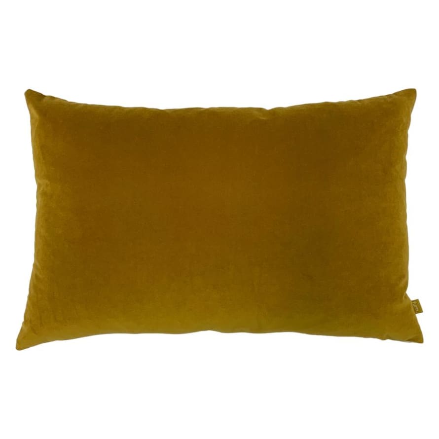 Victoria & Co. Yellow Velvet Cushion 40x60