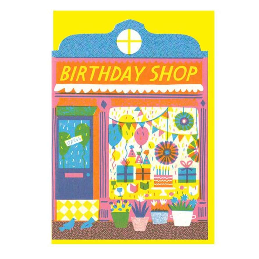 The Printed Peanut Birthday Shop Die Cut Card