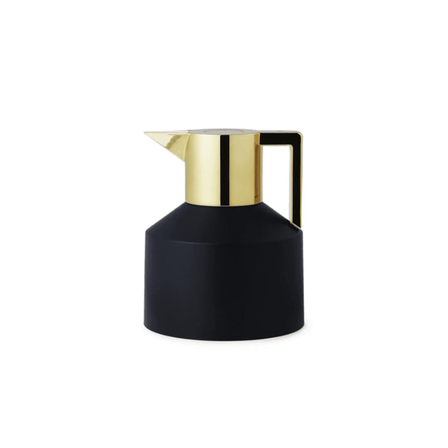Normann Copenhagen Geo 1 Litre Black/Gold Thermos Flask