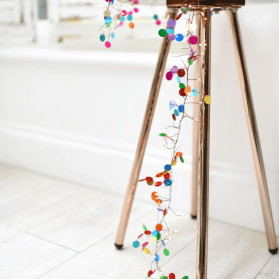 Lightstyle London Confetti Multi Coloured Light Chain, Mains Powered