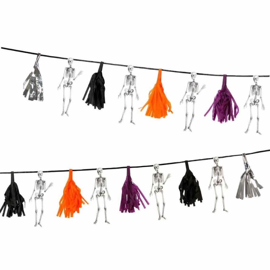 &Quirky Skeleton Halloween Bunting