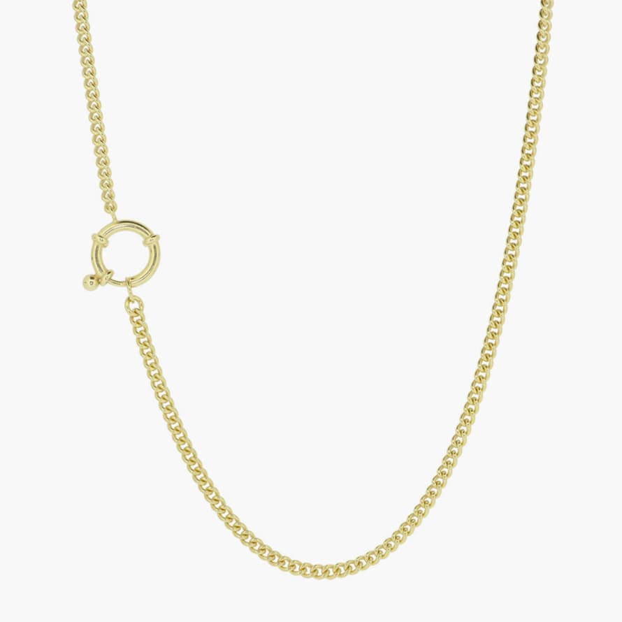 BY10AK Second Skin Lock Necklace - Gold 