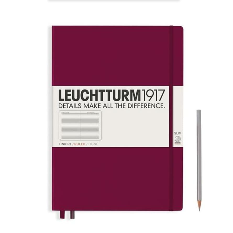Leuchtturm1917 Master A4 Hardcover Notebook Port Red