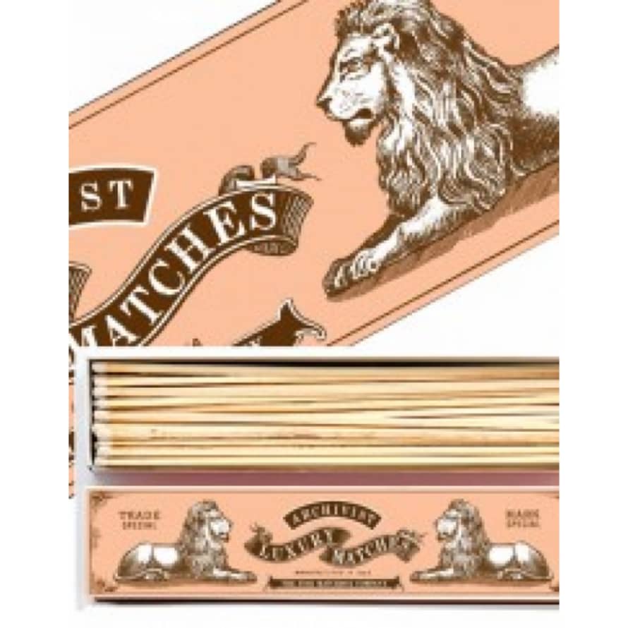 &Quirky Regal Lions Long Box Of Matches