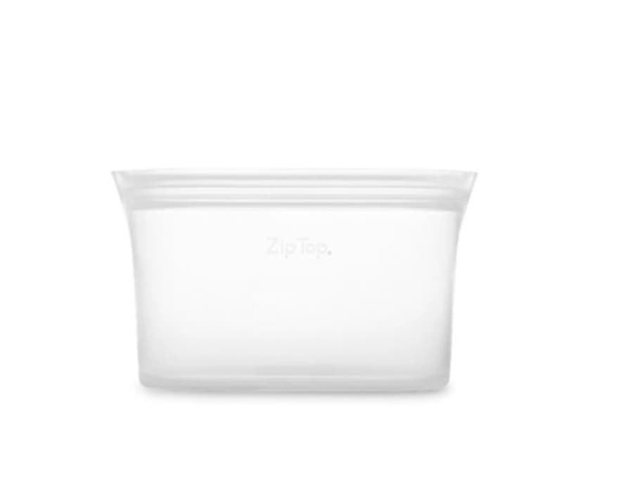 PHA Zip Top - Medium Reusable Silicone Dish 710ml - Frost