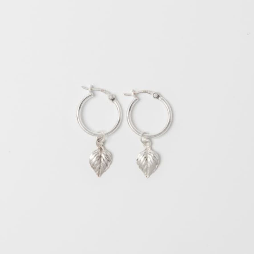 LICENSED TO CHARM Birch leaf Earrings Sterling Silver