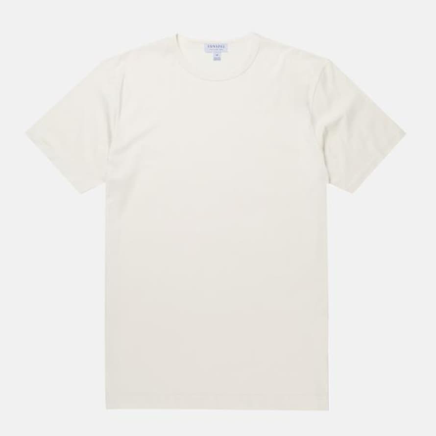 Sunspel Crew Neck T Shirt Archive White