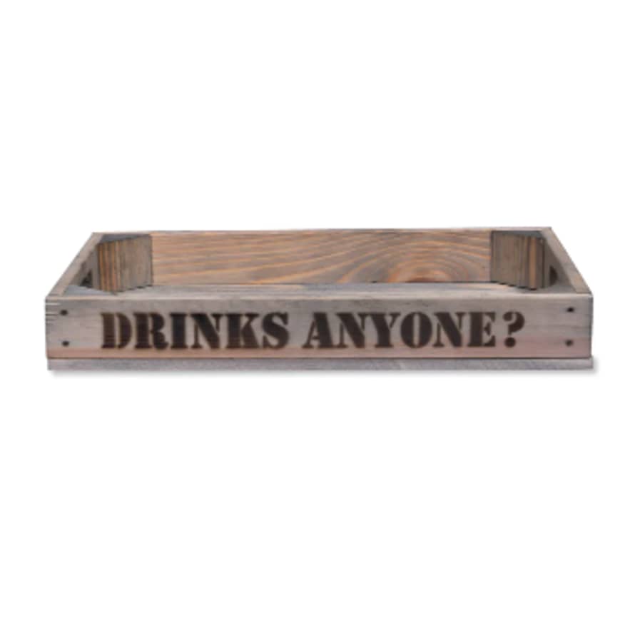 Garden Trading Wooden Drinks Anyone? Tray