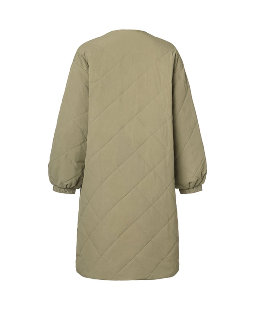 Femme Vêtements Manteaux Manteaux longs et manteaux dhiver Couverture verte nancy couverte Samsøe & Samsøe en coloris Vert 