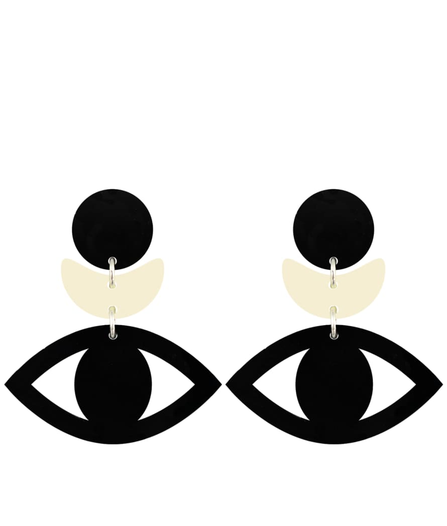 Orella Jewelry Olimpia Earrings Black