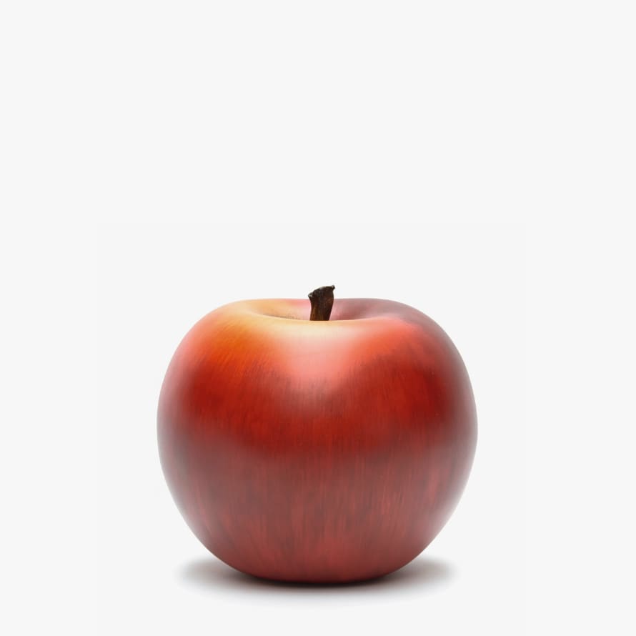 CORES DA TERRA Red Apple Sculpture by Selma Calheira Medium+ 10.5 cm