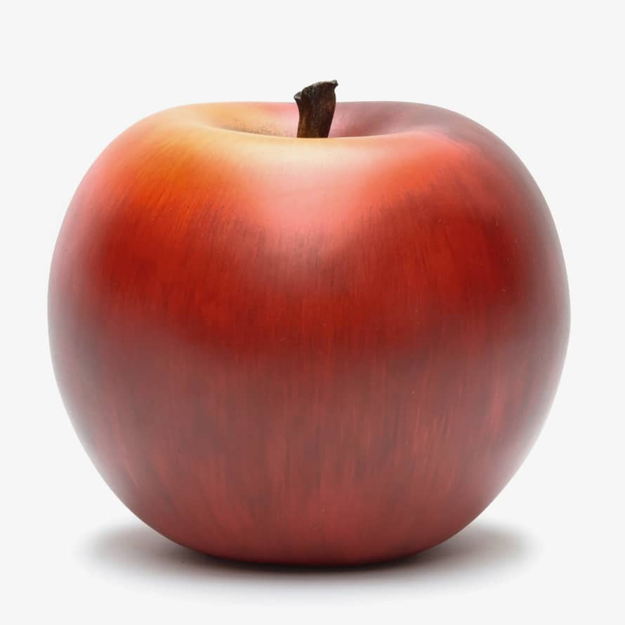 CORES DA TERRA Red Apple Sculpture by Selma Calheira 56 cm 