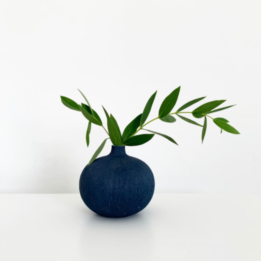 Lindform Mini Bari Vase In Dark Blue