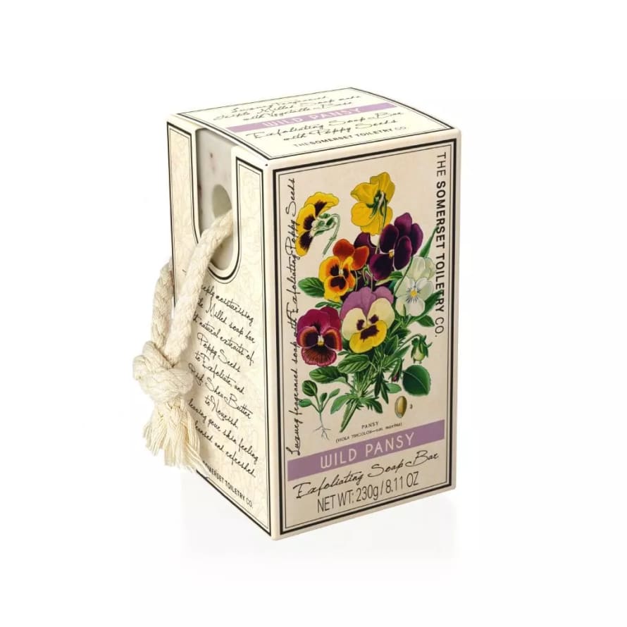 The Somerset Toiletry Co. Soap on a Rope Wild Pansy 230g