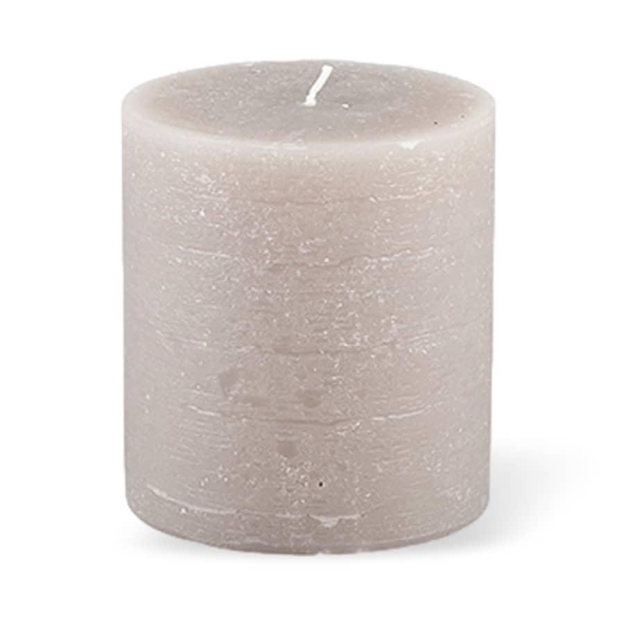 Broste Copenhagen Rustic Pillar Candle Ø10x11cm Linen