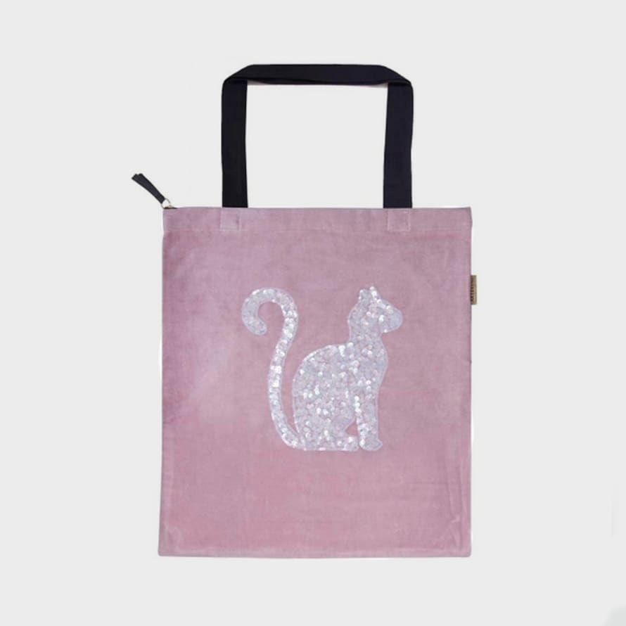 ARTEBENE Tote Shopper Favourite Zip Bag Sequins Cat