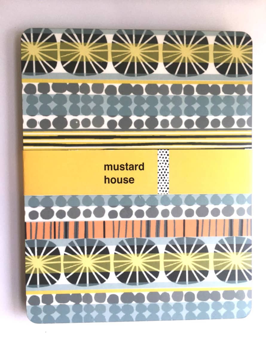 Mustard House Sunburst Set of 4 Placemats - Larger Size