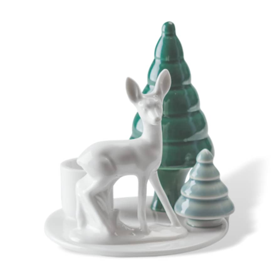 Dottir Ceramic Candleholder Winter Stories Bambi