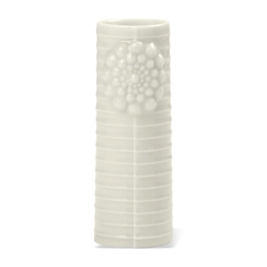 Dottir Pipanella Ceramic Vase Lines Micro White 