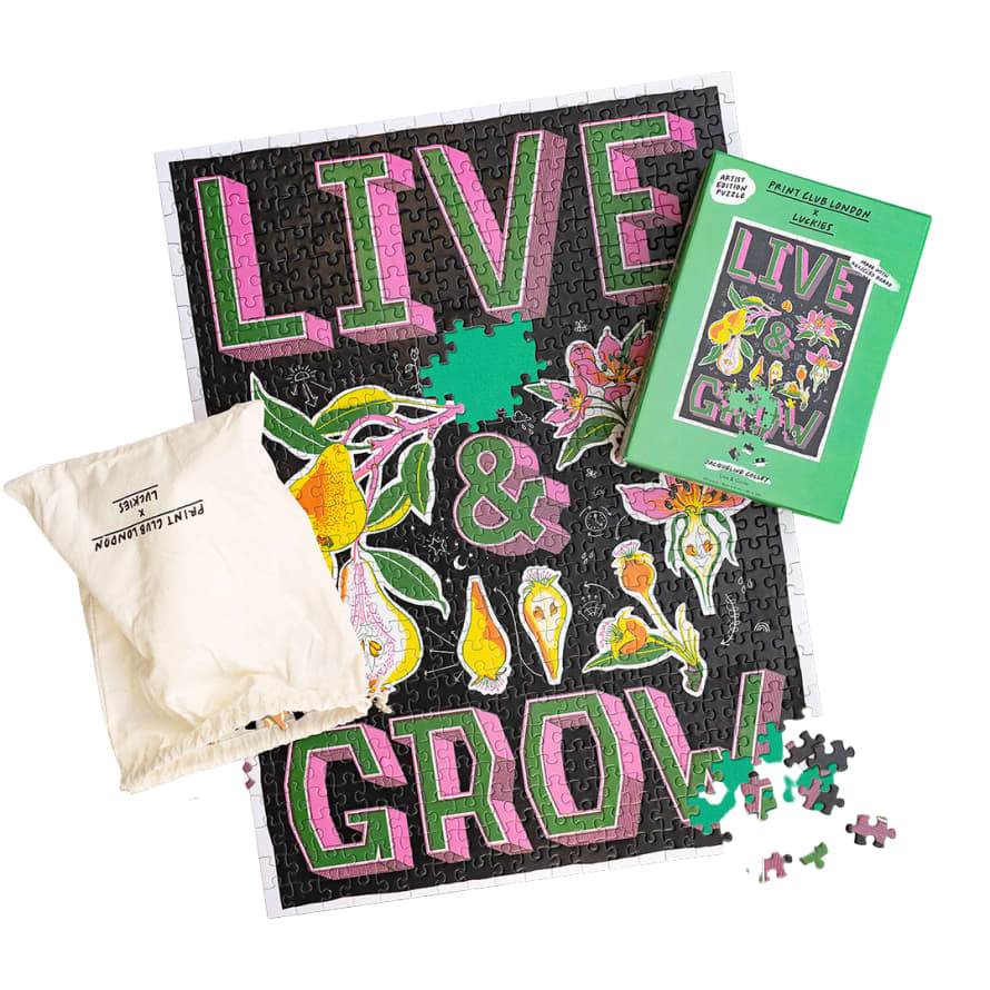 Luckies + Print Club Live & Grow 500 Piece Puzzle