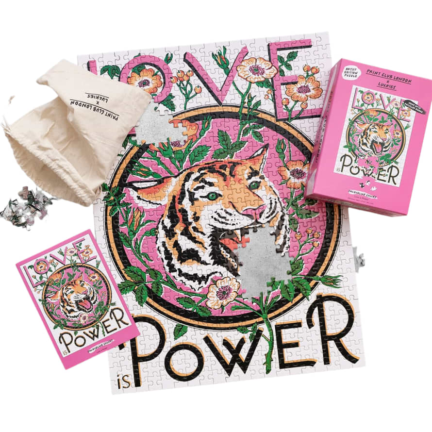 Luckies + Print Club Love Is Power 500 Piece Puzzle