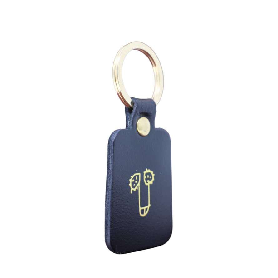 &Quirky Cheeky Willy Key Ring Fob Black