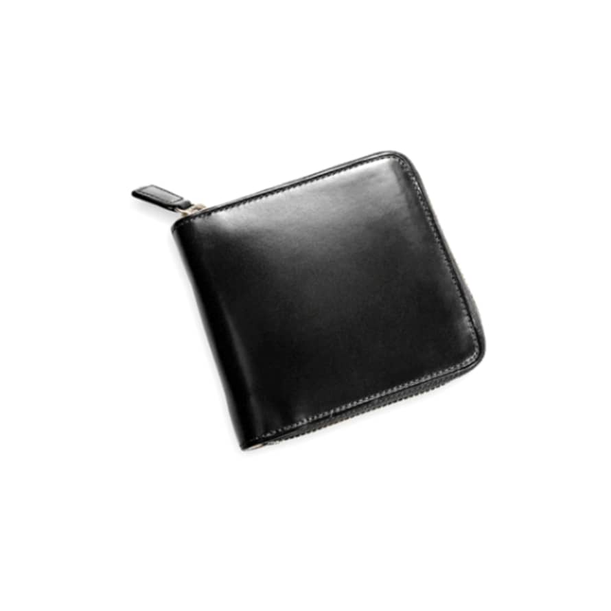 Il Bussetto Bi Fold Zip Wallet Black