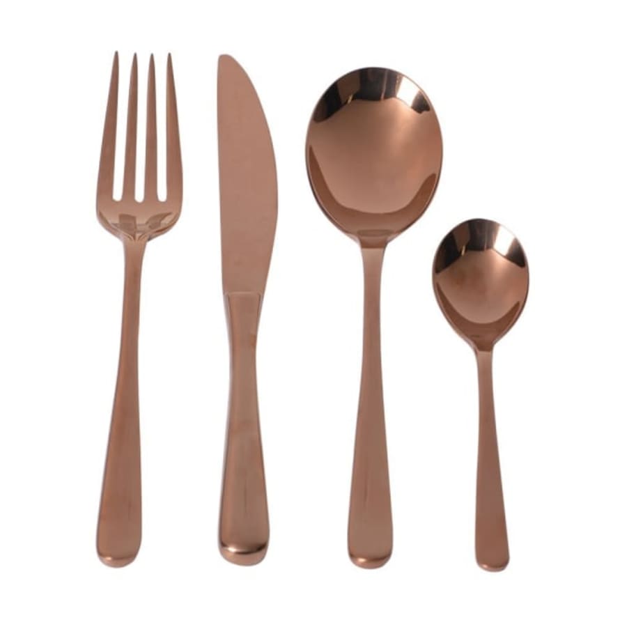 Collective Set of 4 Copper Cutlery Set