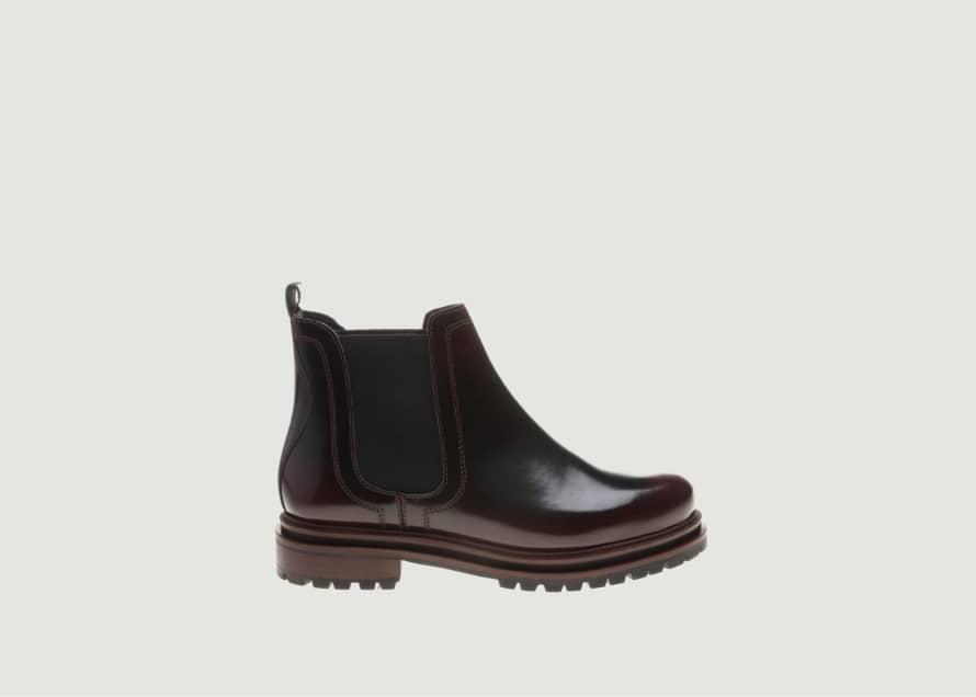 Hudson Wisty Patent Leather Chelsea Boots