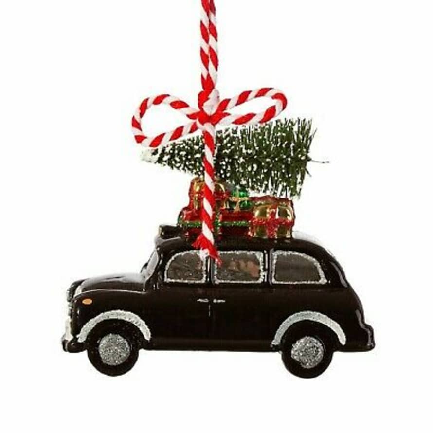 Sass & Belle  London Christmas Black Cab Shaped Bauble