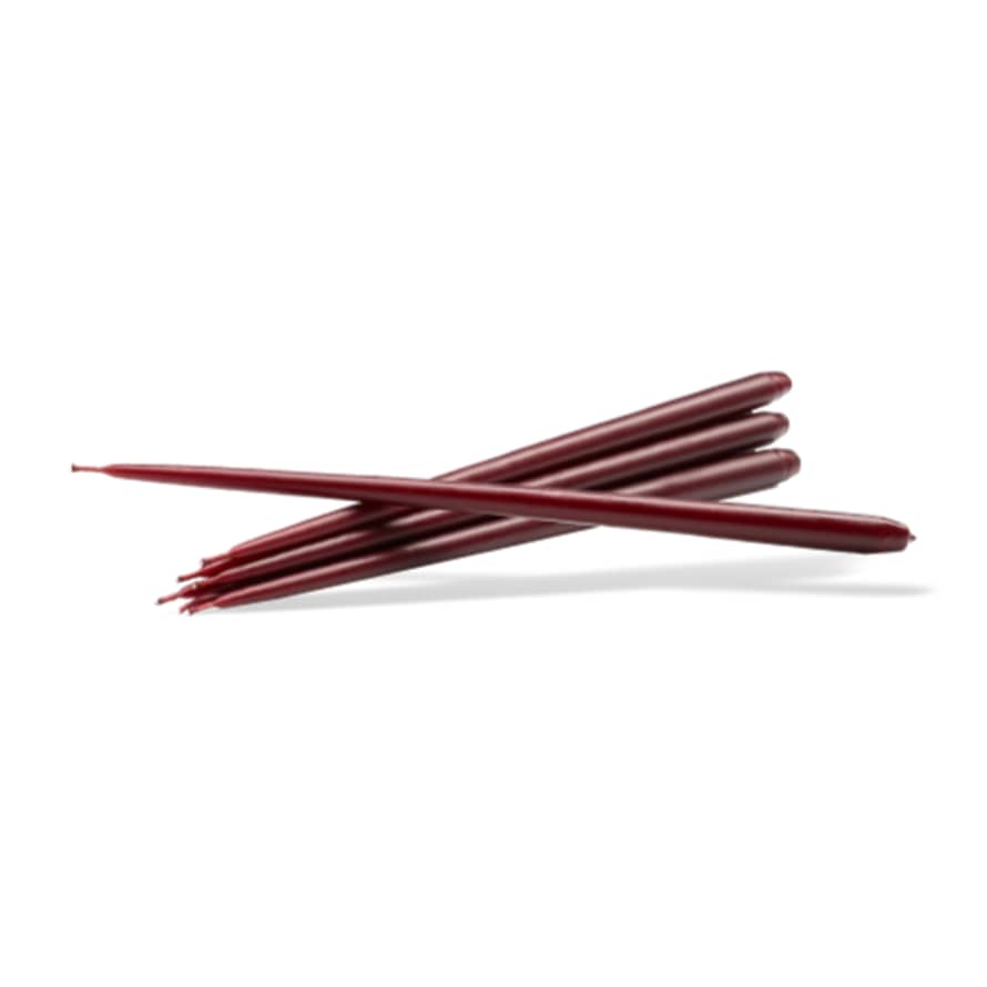 STOFF Nagel Taper Candle Dark Red Box of 6