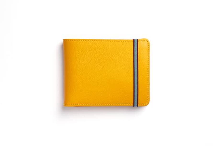 CARRE ROYALE Minimalist Wallet With Coin Pocket Yellow