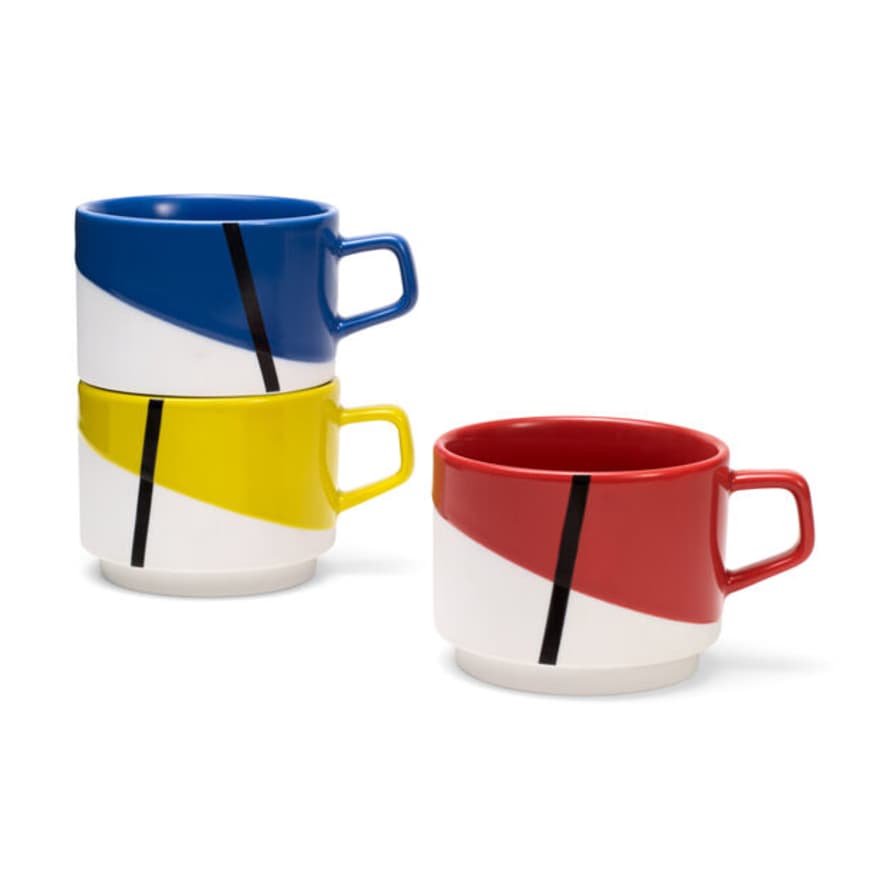 MoMA De Stijl Stacking Mugs Set of Three