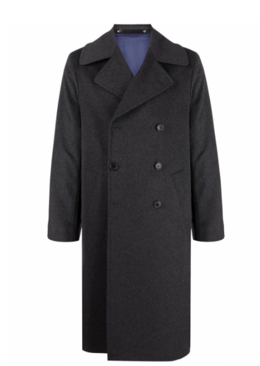 Paul Smih Grey Double Breasted Overcoat