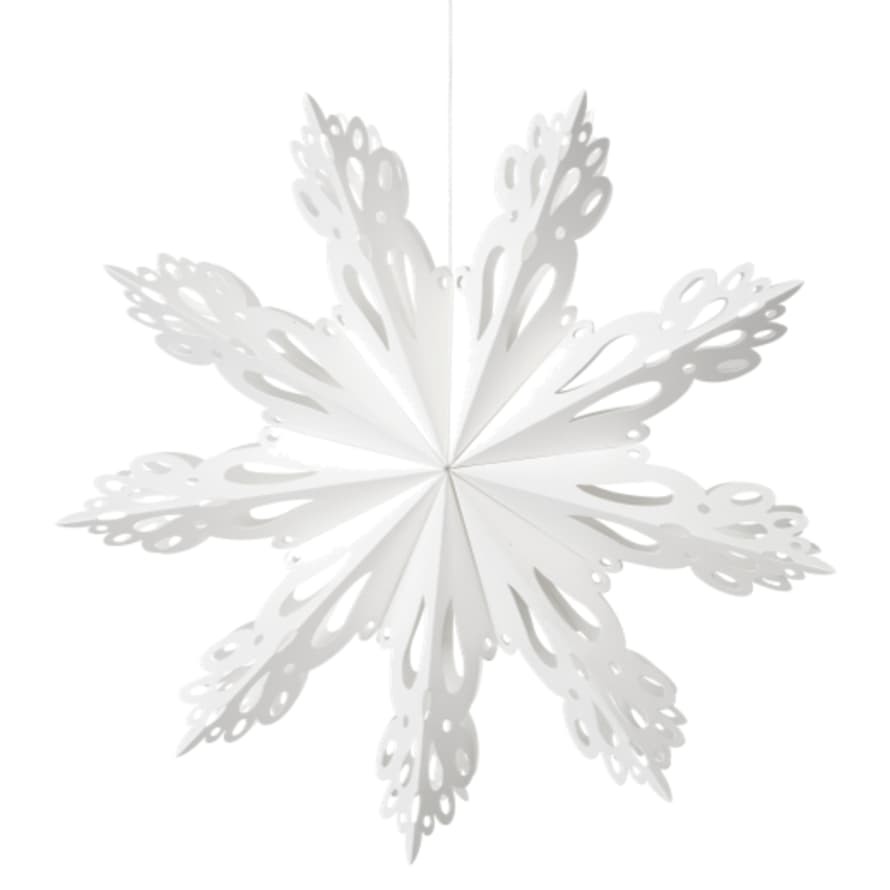 Broste Copenhagen Paper Snowflake Decoration White Extra Large
