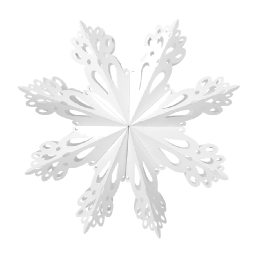 Broste Copenhagen  Paper Snowflake Decoration White Medium