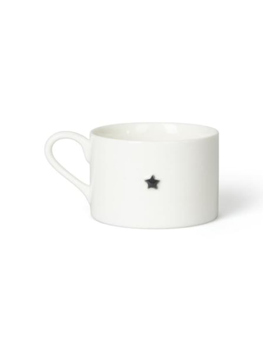 Chalk Jewellery White Grey Star Mug