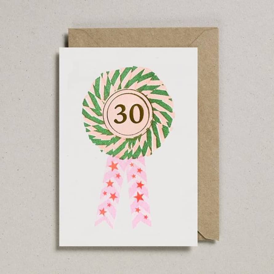 Petra Boase Riso Rosette 30 Birthday Card