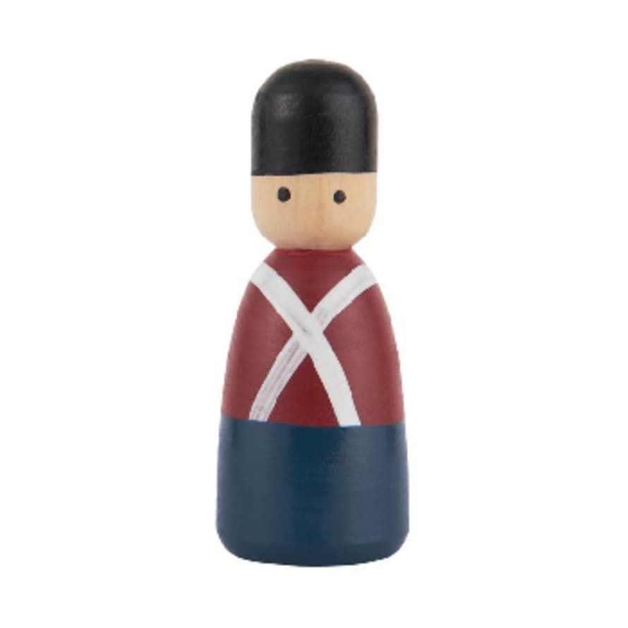 Ib Laursen Painted Wooden Guard Soldier