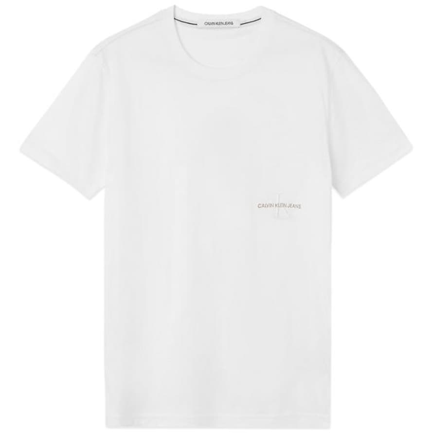 Calvin Klein Off Placed Iconic T Shirt White