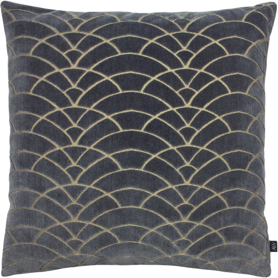 Victoria & Co. Art Deco Indigo Cushion 50x50