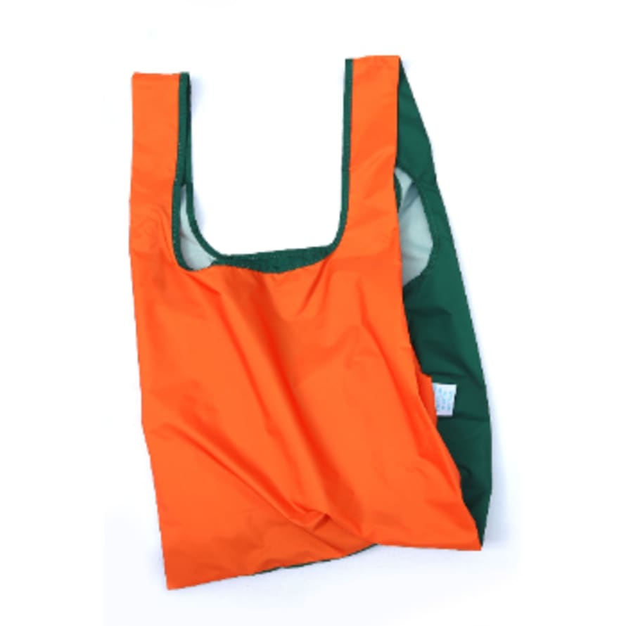Kind Bag Bicolour Reusable Shopping Bag - Orange and Green
