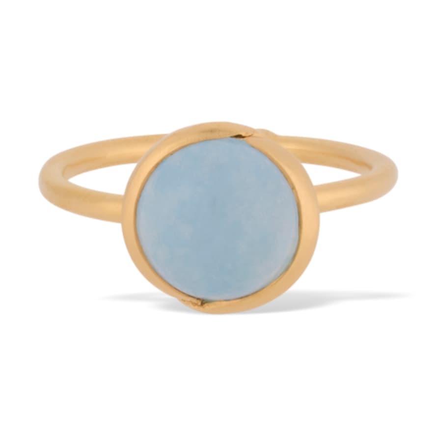 Pernille Corydon Aura Blue Ring Gold